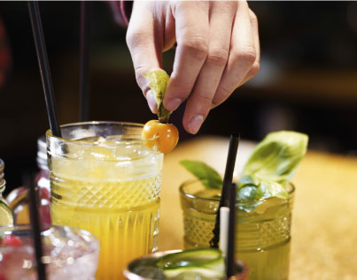 Cocktail aus der Bar des Elrado House